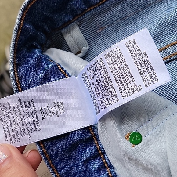 MOTHER Size 30 High Waist Double Stack Ankle Straight Jeans Delicious Memories - Picture 8 of 9